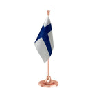 Finland Table Flag of 4in x 6in With A Heavy Plastic Base