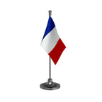 France Table Flag of 4in x 6in With A Heavy Plastic Base