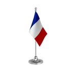France Table Flag of 4in x 6in With A Heavy Plastic Base