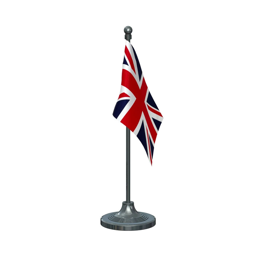 United Kingdom (UK) Table Flag of 4in x 6in With A Heavy Plastic Base
