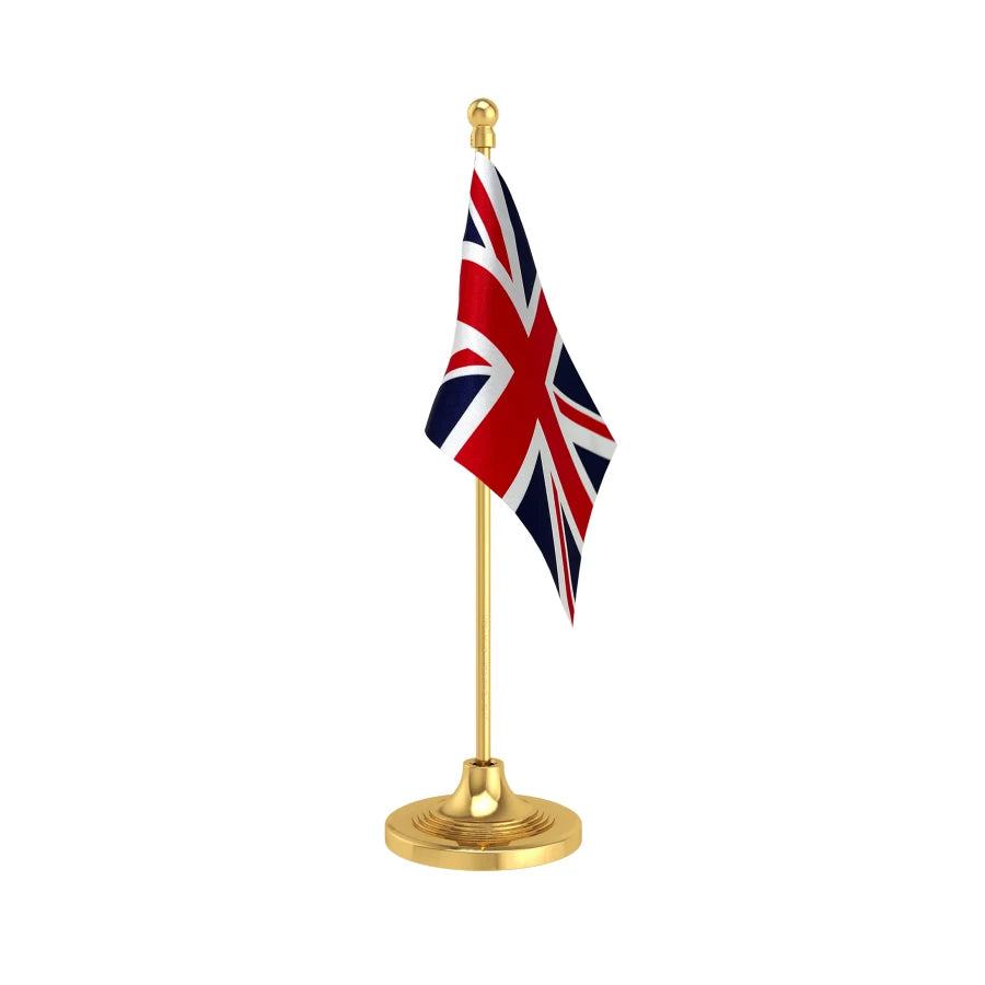 United Kingdom (UK) Table Flag of 4in x 6in With A Heavy Plastic Base