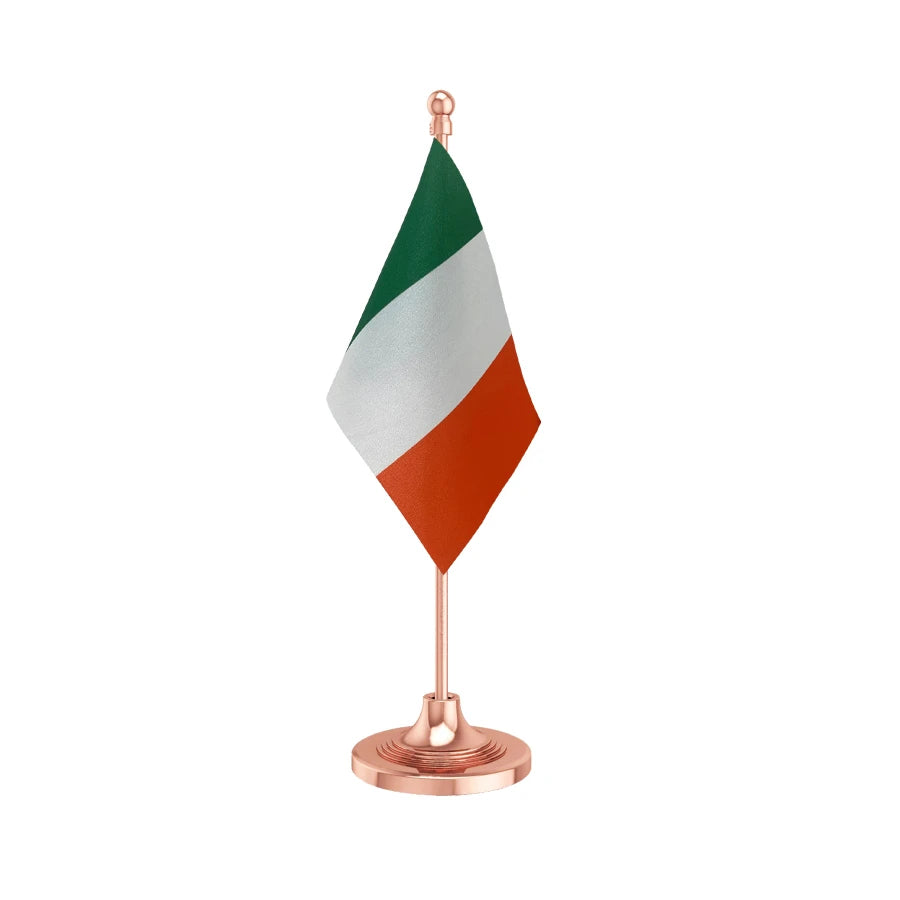 Ireland Table Flag of 4in x 6in With A Heavy Plastic Base