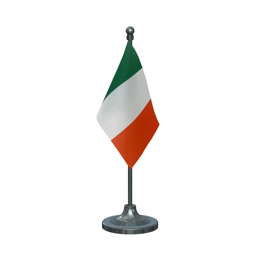 Ireland Table Flag of 4in x 6in With A Heavy Plastic Base