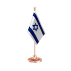 Israel Table Flag of 4in x 6in With A Heavy Plastic Base