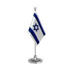 Israel Table Flag of 4in x 6in With A Heavy Plastic Base