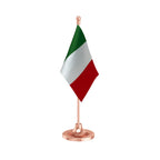 Italy Table Flag of 4in x 6in With A Heavy Plastic Base