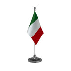 Italy Table Flag of 4in x 6in With A Heavy Plastic Base