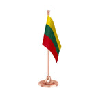 Lithuania Table Flag of 4in x 6in With A Heavy Plastic Base