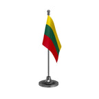 Lithuania Table Flag of 4in x 6in With A Heavy Plastic Base