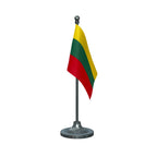 Lithuania Table Flag of 4in x 6in With A Heavy Plastic Base