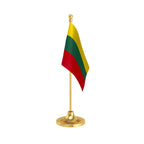 Lithuania Table Flag of 4in x 6in With A Heavy Plastic Base