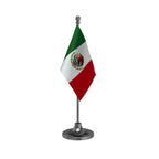 Mexico Table Flag of 4in x 6in With A Heavy Plastic Base