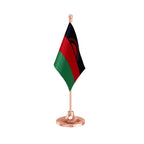 Malawi Table Flag of 4in x 6in With A Heavy Plastic Base