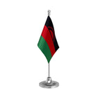Malawi Table Flag of 4in x 6in With A Heavy Plastic Base