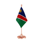 Namibia Desk Table Flag of 4in x 6in With A Heavy Plastic Base