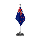 New Zealand Table Flag of 4in x 6in With A Heavy Plastic Base