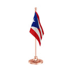 Puerto Rico Table Flag of 4in x 6in With A Heavy Plastic Base