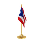 Puerto Rico Table Flag of 4in x 6in With A Heavy Plastic Base