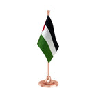 Palestine Desk Table Flag of 4in x 6in With A Heavy Plastic Base