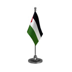 Palestine Desk Table Flag of 4in x 6in With A Heavy Plastic Base