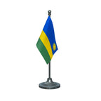 Rwanda Table Flag of 4in x 6in With A Heavy Plastic Base