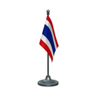 Thailand Table Flag of 4in x 6in With A Heavy Plastic Base