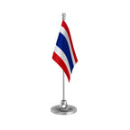 Thailand Table Flag of 4in x 6in With A Heavy Plastic Base