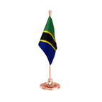 Tanzania Table Flag of 4in x 6in With A Heavy Plastic Base