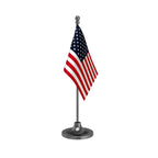 United States of America Table Flag of 4in x 6in With A Heavy Plastic Base