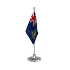 British Virgin Islands Table Flag of 4in x 6in With A Heavy Plastic Base