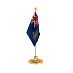 British Virgin Islands Table Flag of 4in x 6in With A Heavy Plastic Base