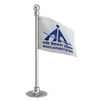 AAI Airport Authority of India Car Dashboard Flag of 2in x 3in With A Steel or Plastic Base