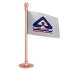 BIS Logo Car Dashboard Flag of 2in x 3in With A Steel or Plastic Base
