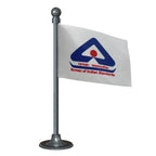 BIS Logo Car Dashboard Flag of 2in x 3in With A Steel or Plastic Base