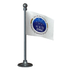 DAE Department of Atomic Energy Car Dashboard Flag of 2in x 3in With A Steel or Plastic Base