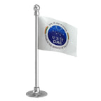 DAE Department of Atomic Energy Car Dashboard Flag of 2in x 3in With A Steel or Plastic Base