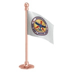 DRDO Defence Research & Development Organisation Car Dashboard Flag of 2in x 3in With A Steel or Plastic Base
