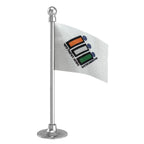 ECI Election Commission of India Car Dashboard Flag of 2in x 3in With A Steel or Plastic Base