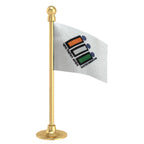 ECI Election Commission of India Car Dashboard Flag of 2in x 3in With A Steel or Plastic Base