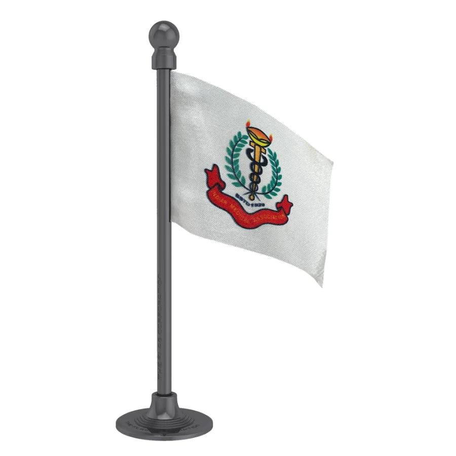 IMA Indian Medical Association Car Dashboard Flag of 2in x 3in With A Steel or Plastic Base