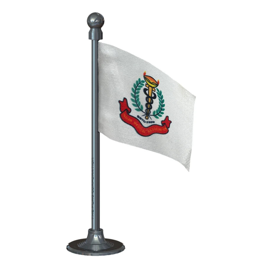 IMA Indian Medical Association Car Dashboard Flag of 2in x 3in With A Steel or Plastic Base
