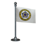 Mumbai Traffic PoliceCar Dashboard Flag of 2in x 3in With A Steel or Plastic Base
