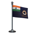 Indian Coast Guard Car Dashboard Flag of 2in x 3in With A Steel or Plastic Base