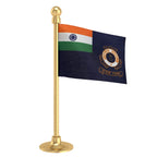 Indian Coast Guard Car Dashboard Flag of 2in x 3in With A Steel or Plastic Base