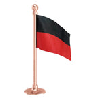 DMK Dravida Munnetra Kazhagam Car Dashboard Flag of 2in x 3in With A Steel or Plastic Base