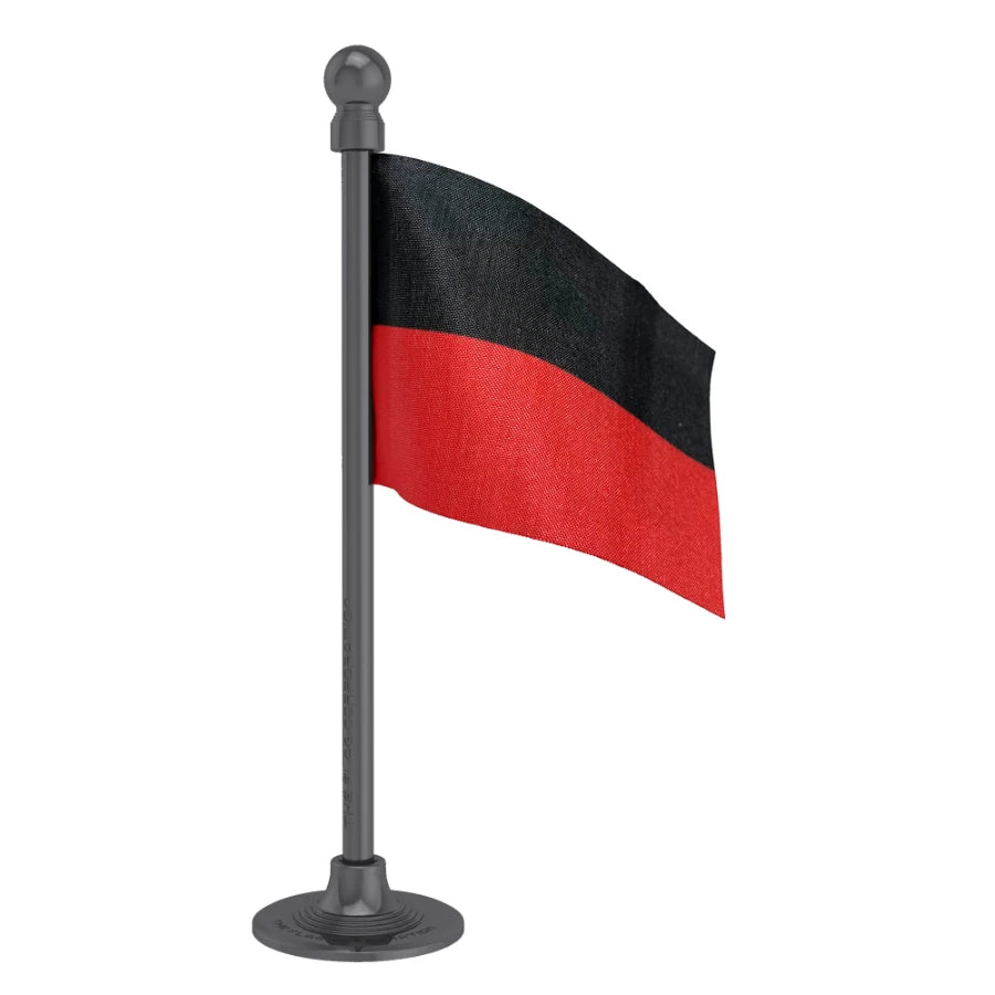 DMK Dravida Munnetra Kazhagam Car Dashboard Flag of 2in x 3in With A Steel or Plastic Base