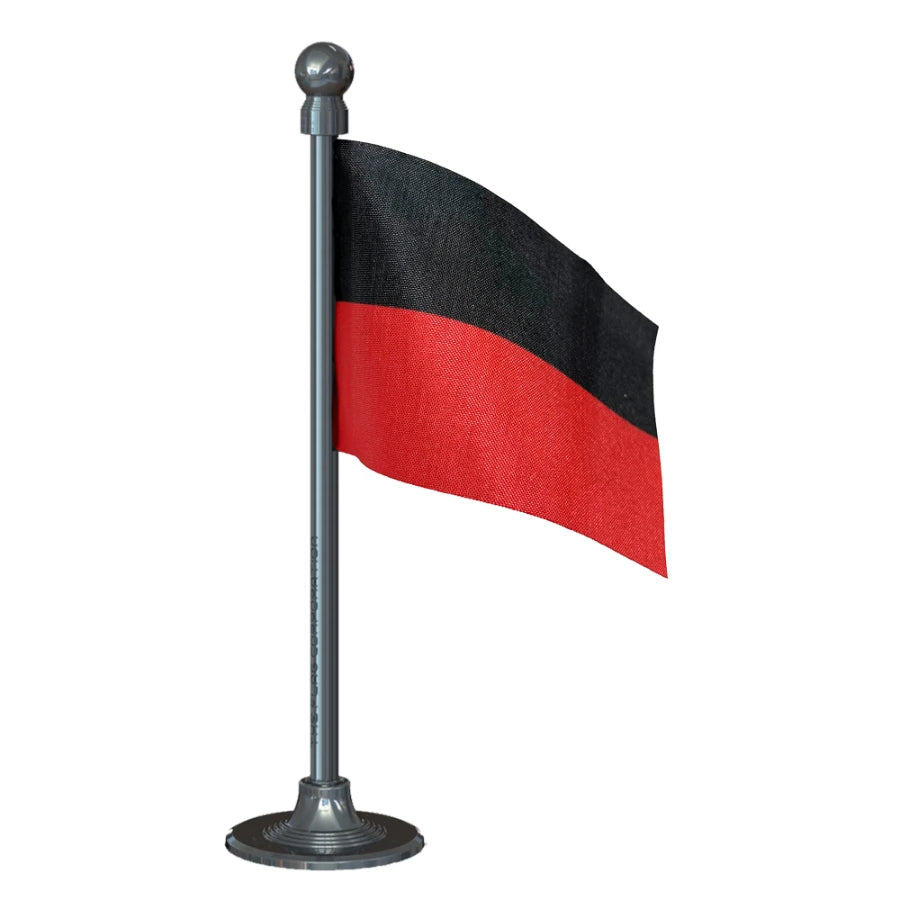 DMK Dravida Munnetra Kazhagam Car Dashboard Flag of 2in x 3in With A Steel or Plastic Base