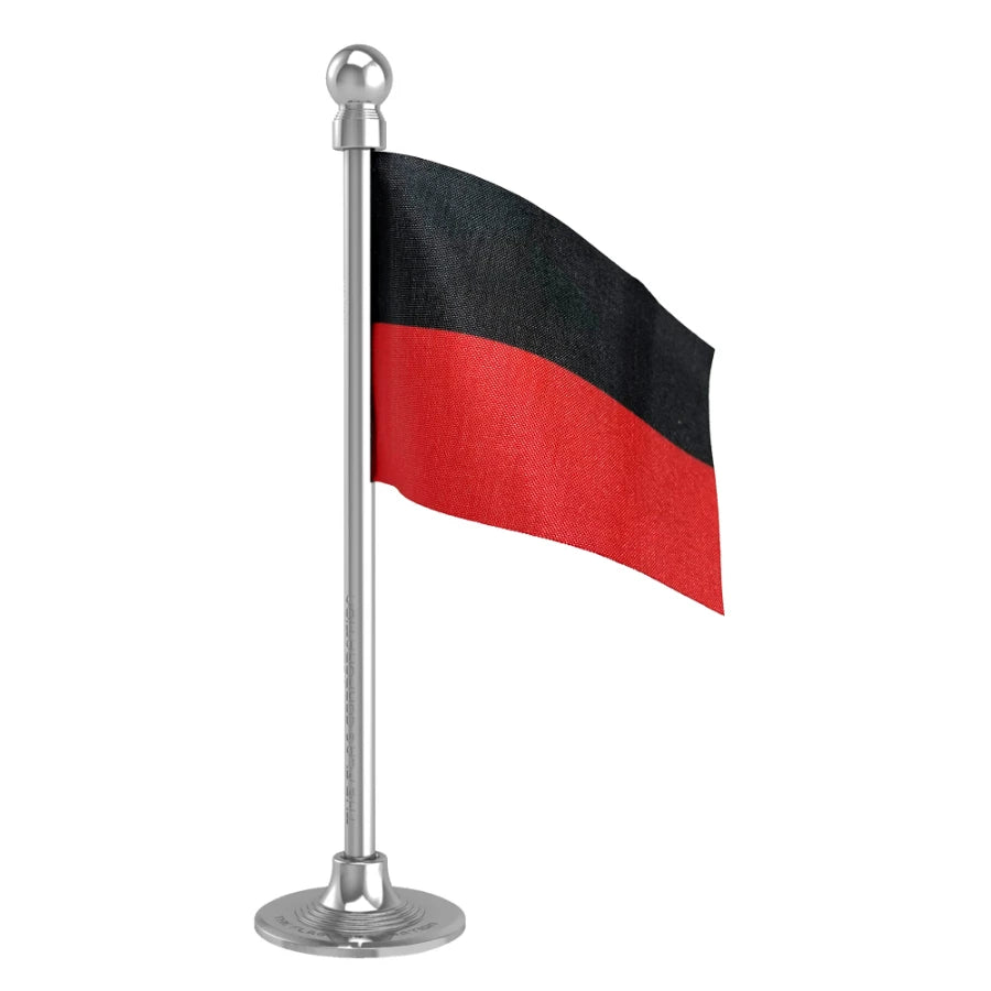 DMK Dravida Munnetra Kazhagam Car Dashboard Flag of 2in x 3in With A Steel or Plastic Base