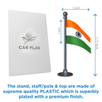 Indian Car Dashboard Flag of 2in x 3in With A Steel or Plastic Base