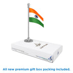 Indian Car Dashboard Flag of 2in x 3in With A Steel or Plastic Base